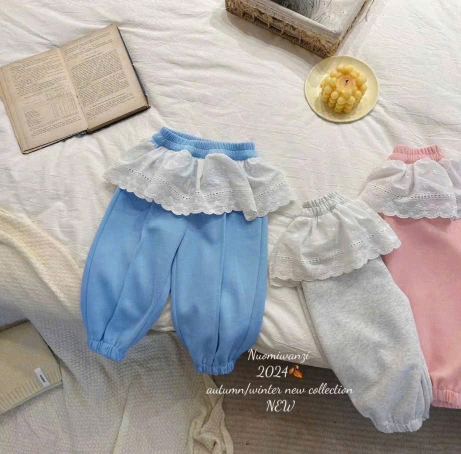 SÉT 3 QUẦN NỈ PHỐI BÈO THÔ BG