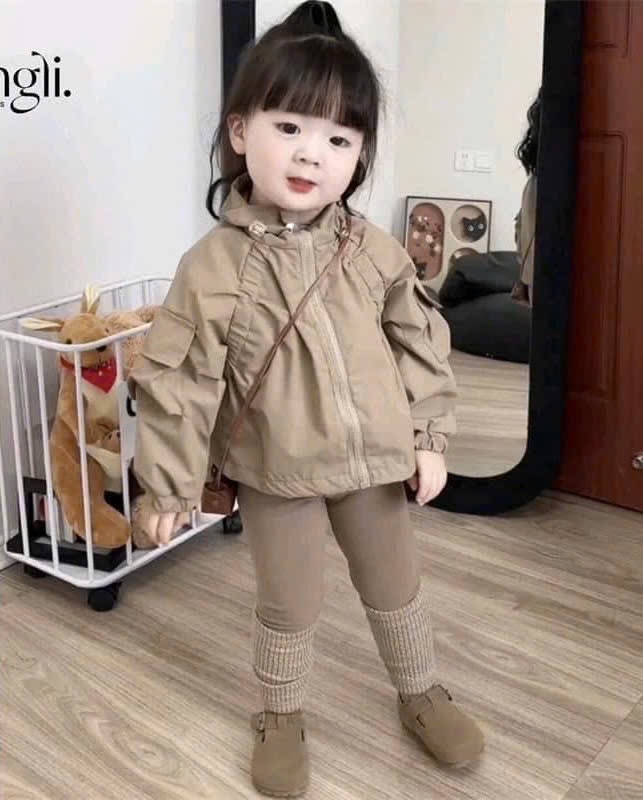 SÉT ÁO KHOAC BOMBER NÂU QUẦN LEGGING