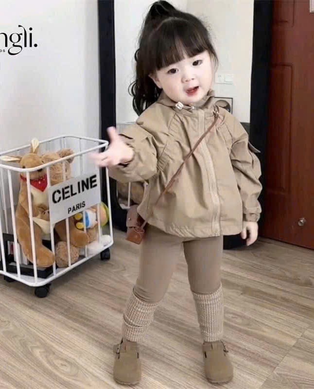 SÉT ÁO KHOAC BOMBER NÂU QUẦN LEGGING