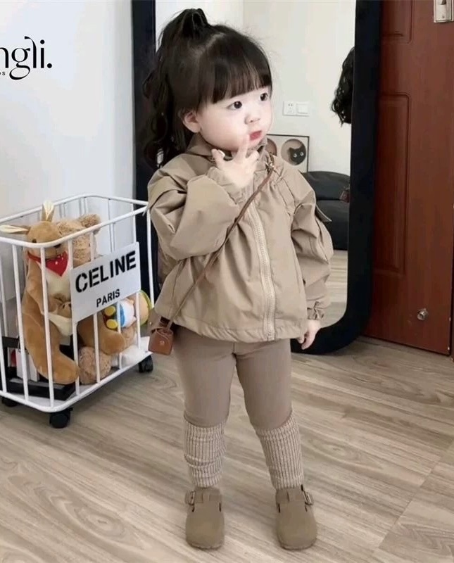 SÉT ÁO KHOAC BOMBER NÂU QUẦN LEGGING