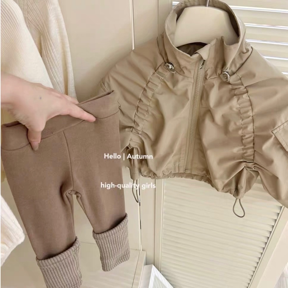 SÉT ÁO KHOAC BOMBER NÂU QUẦN LEGGING