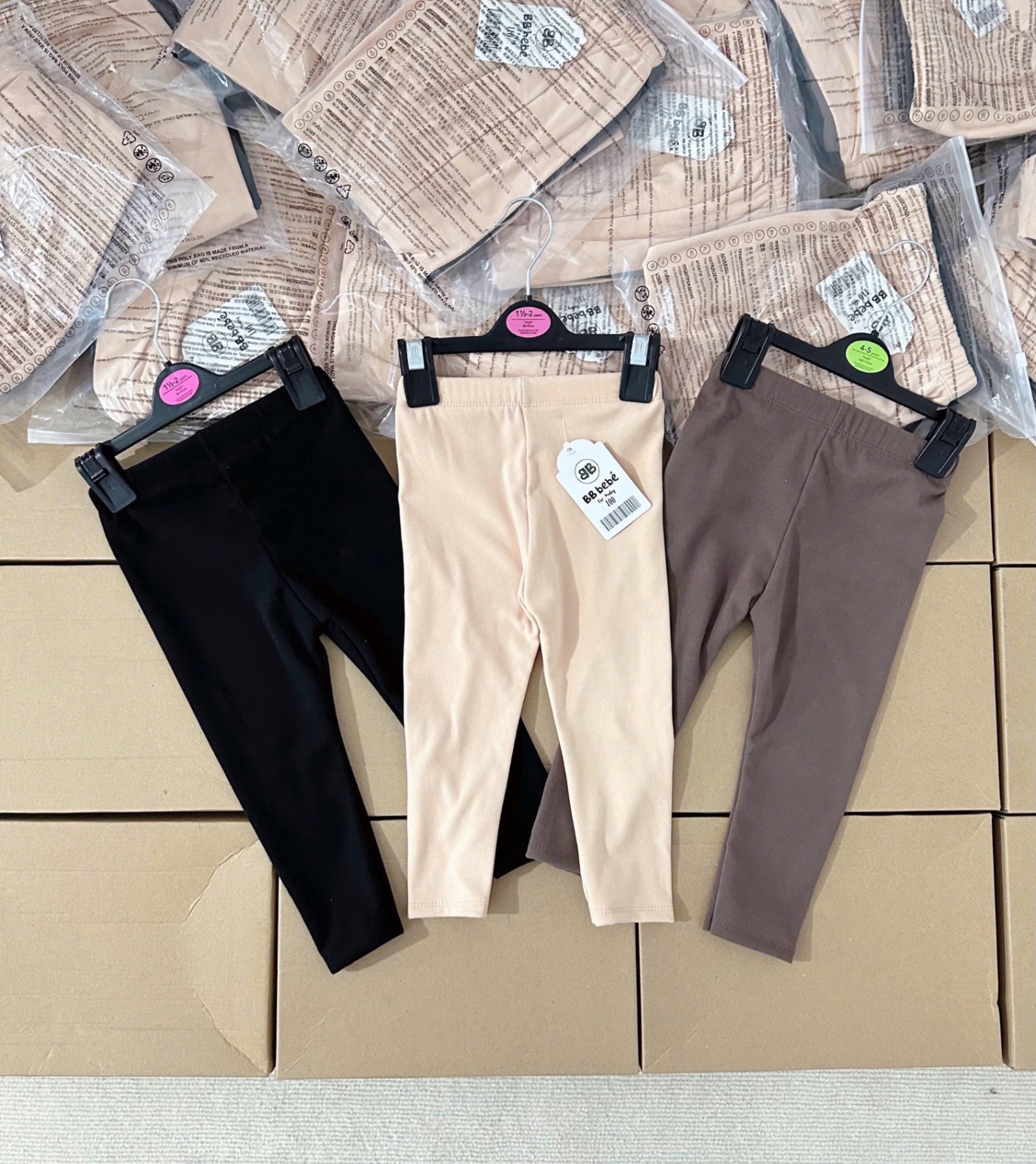 SÉT 3 QUẦN LEGGING ZIP LÔNG BG