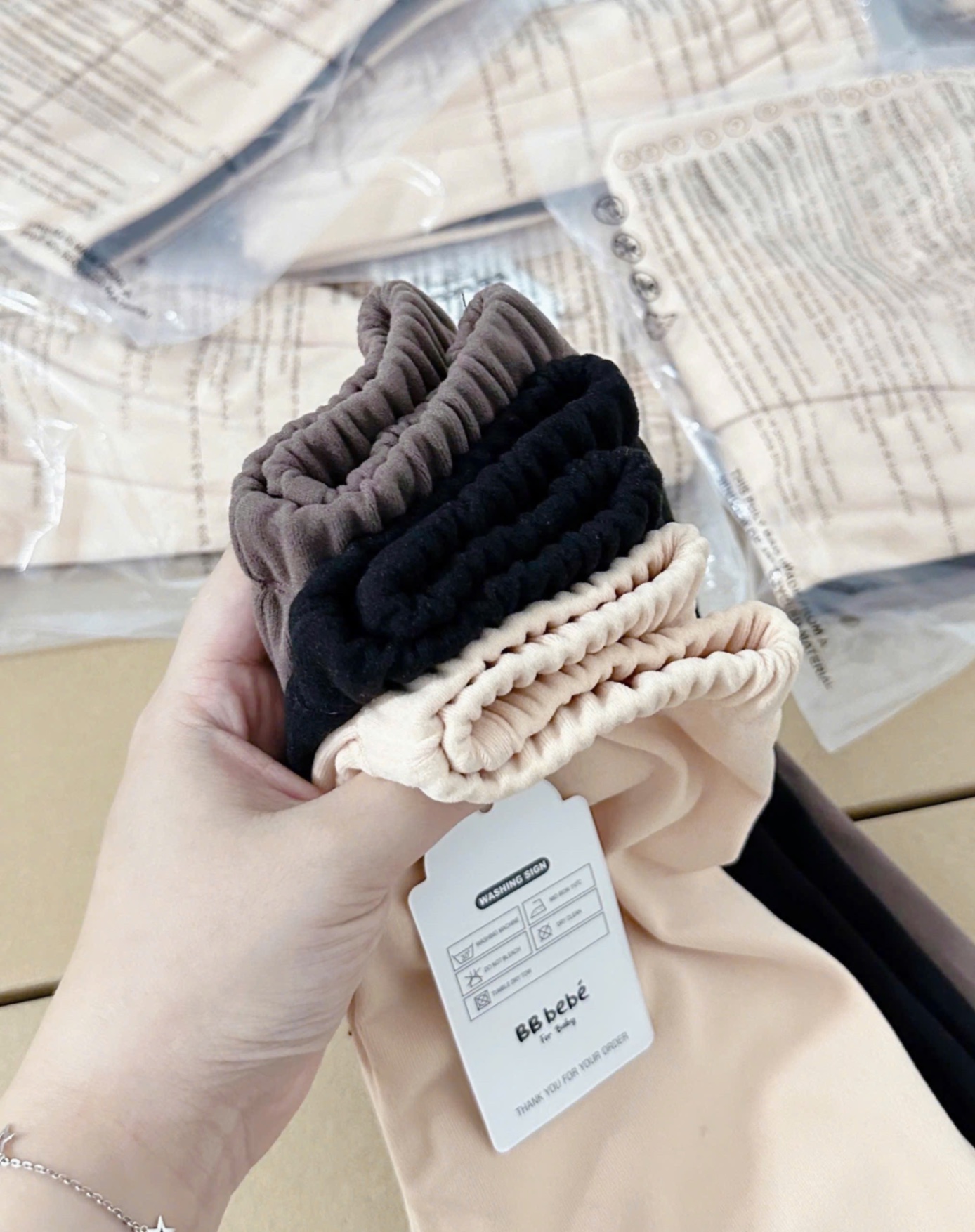 SÉT 3 QUẦN LEGGING ZIP LÔNG BG