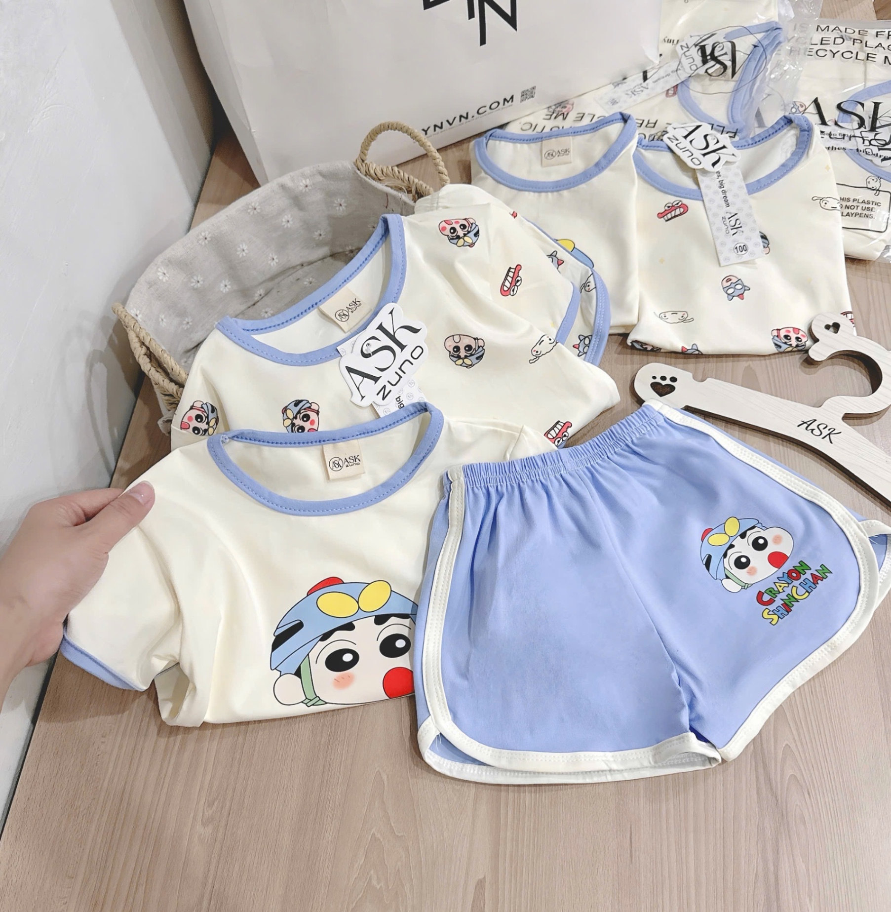 SET 2 BỘ ĐÙI SHIN VIỀN XANH