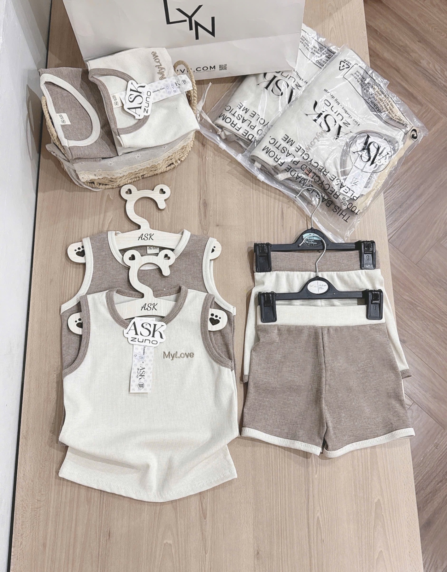 SET 2 BÔ ĐÙI BA LỖ MY LOVE BT BG