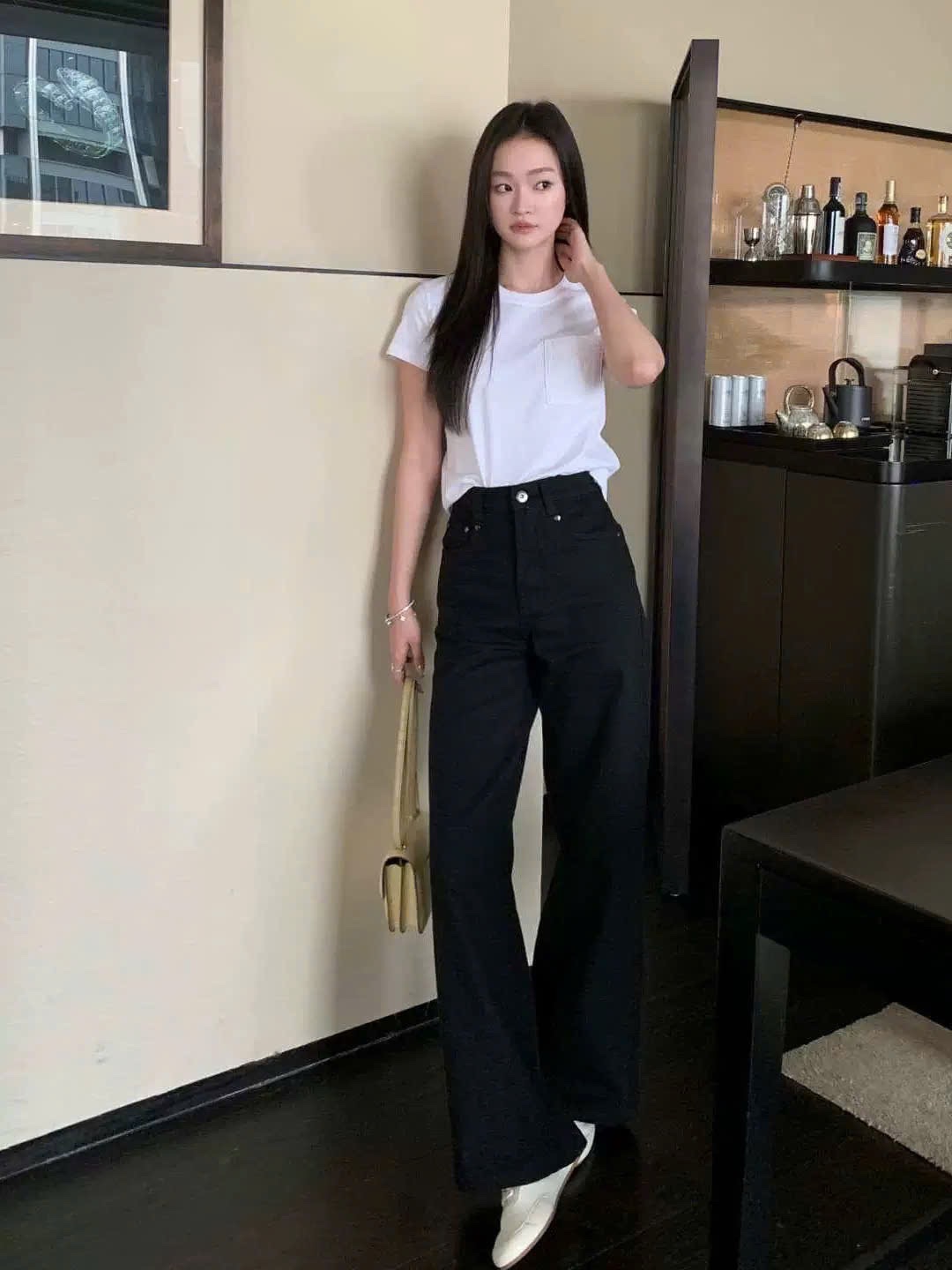 QUẦN JEAN SUÔNG LEVIS MÀU ĐEN XUẤT DƯ