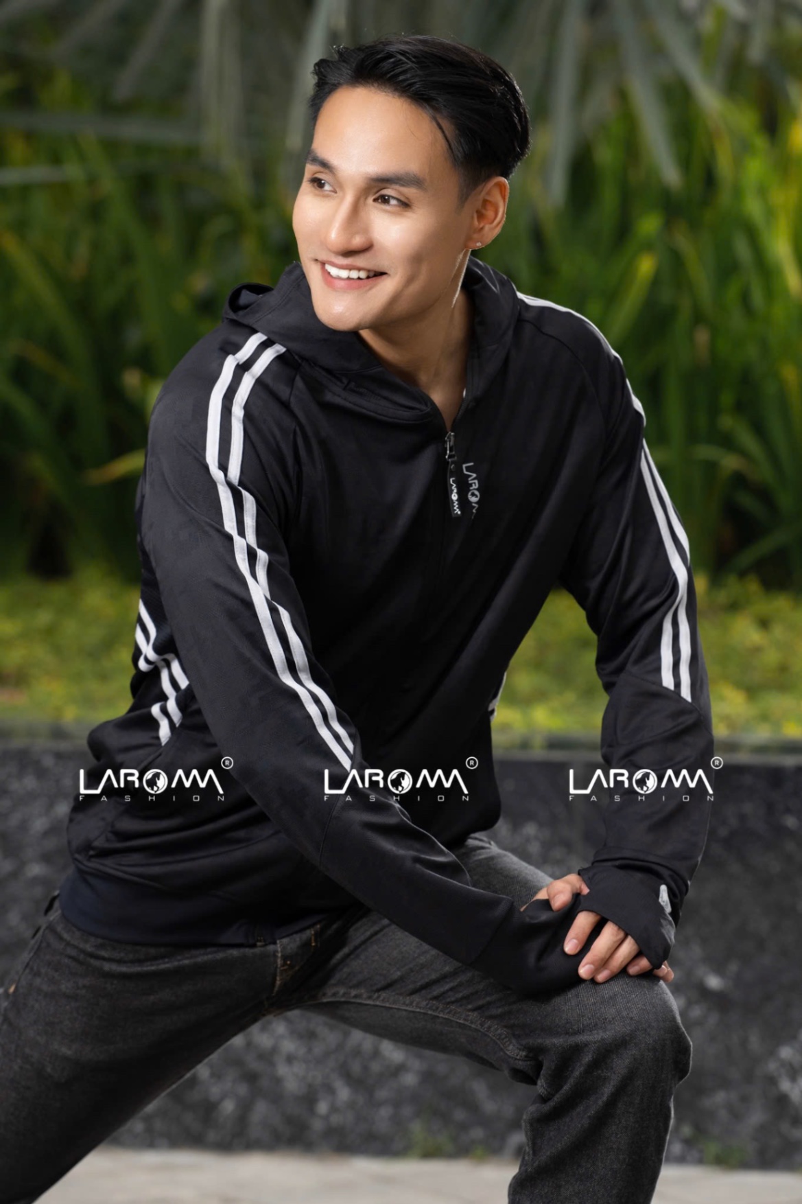 ÁO CHỐNG NẮNG NAM LAROMA 2 LỚP 2025