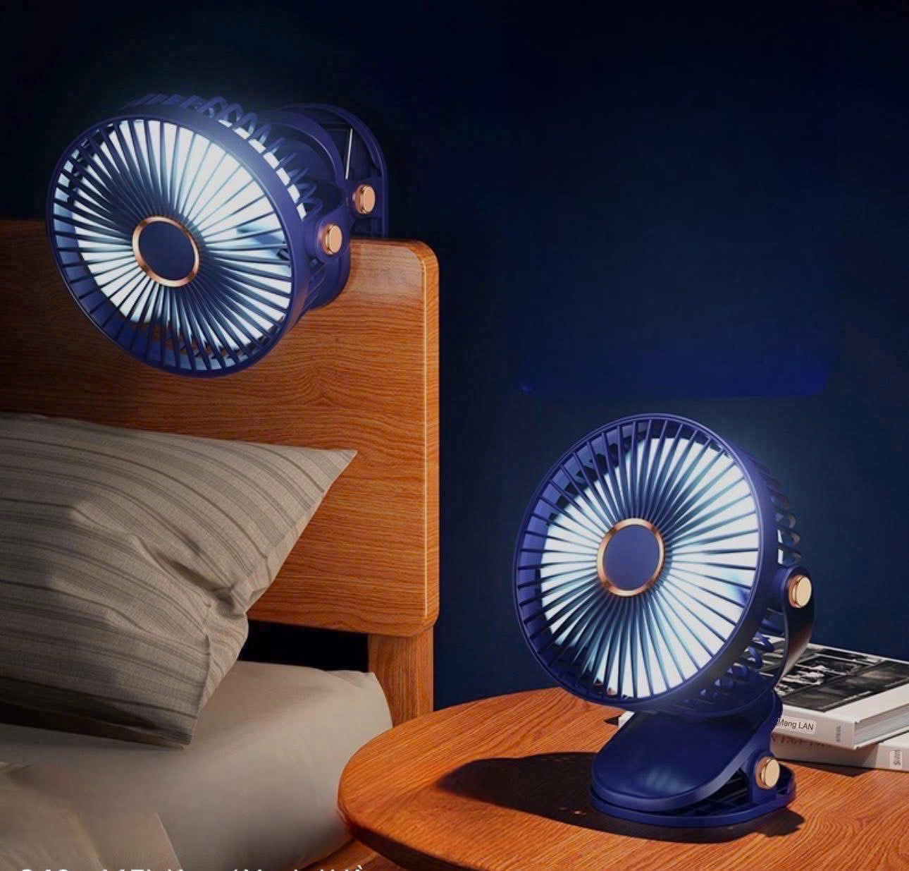 QUẠT KẸP MINI TÍCH ĐIỆN