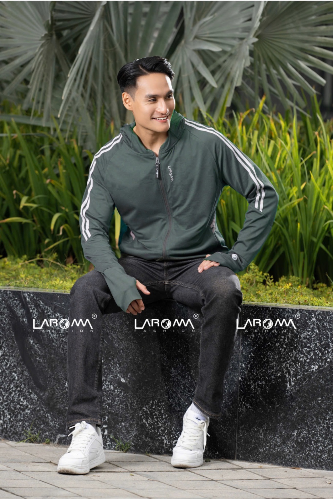 ÁO CHỐNG NẮNG NAM LAROMA 2 LỚP 2025
