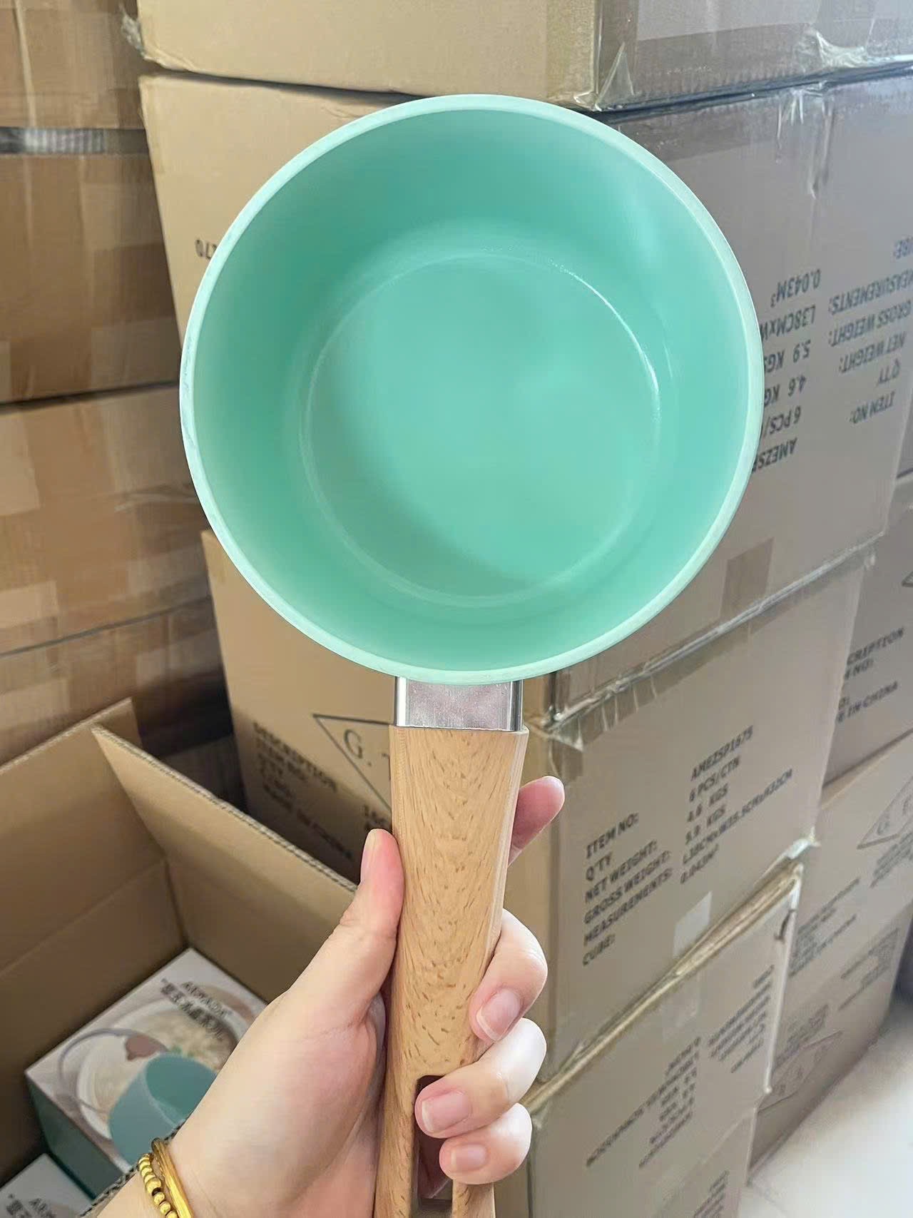 NỔI VÂN ĐÁ TAY CẦM XANH 16CM ARMADA CHÍNH HÃNG