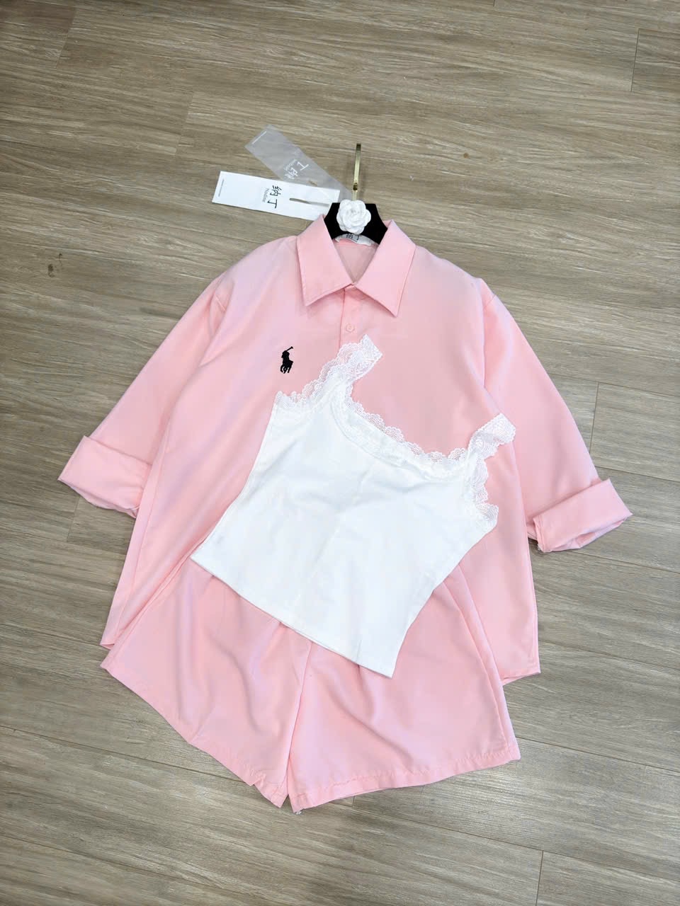 SÉT BỘ HỒNG 3CT THÊU NGỰA CHO NỮ