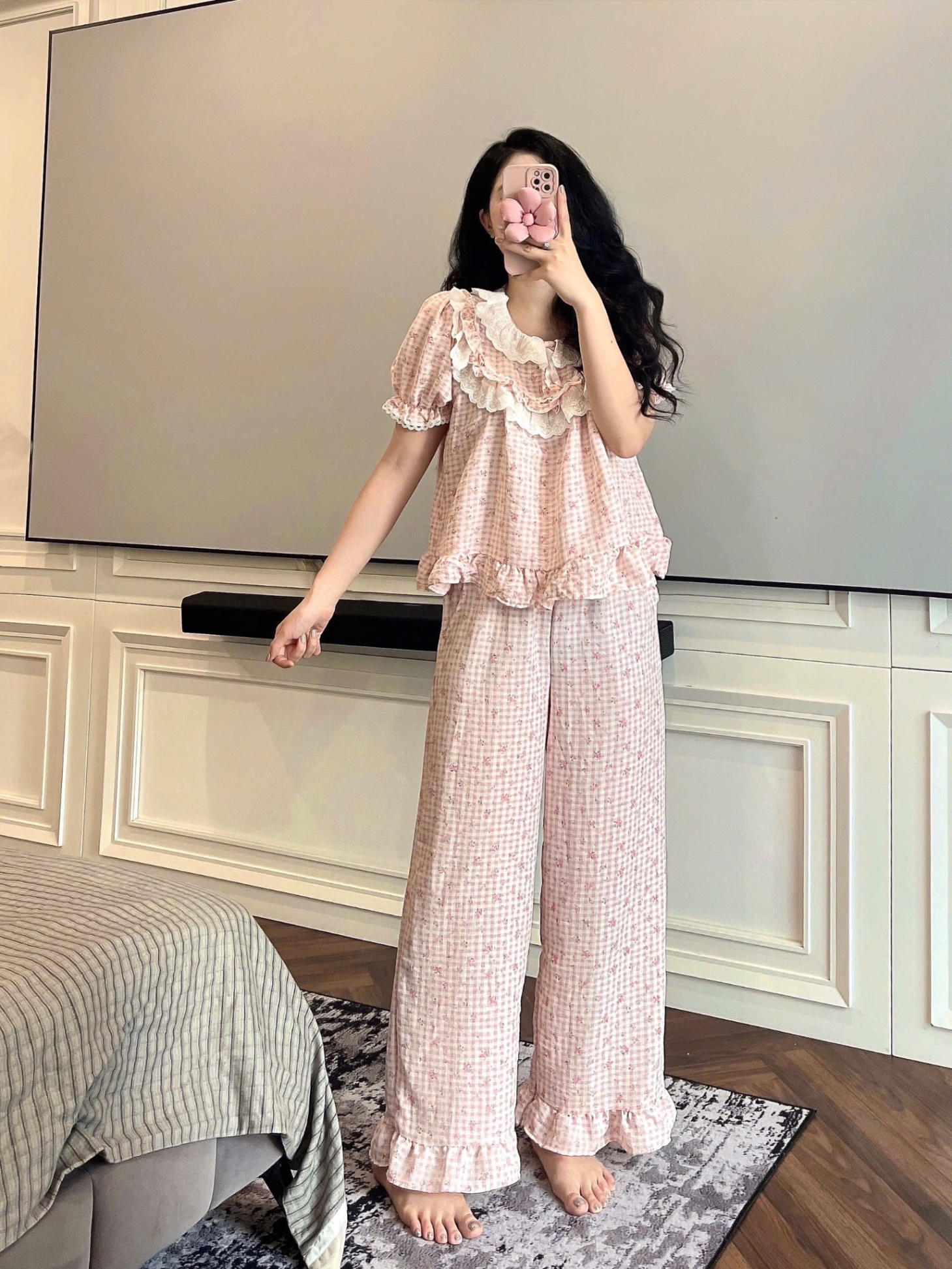 BỘ KẺ HÌNH HOA CỔ BÈO PHỐI REN