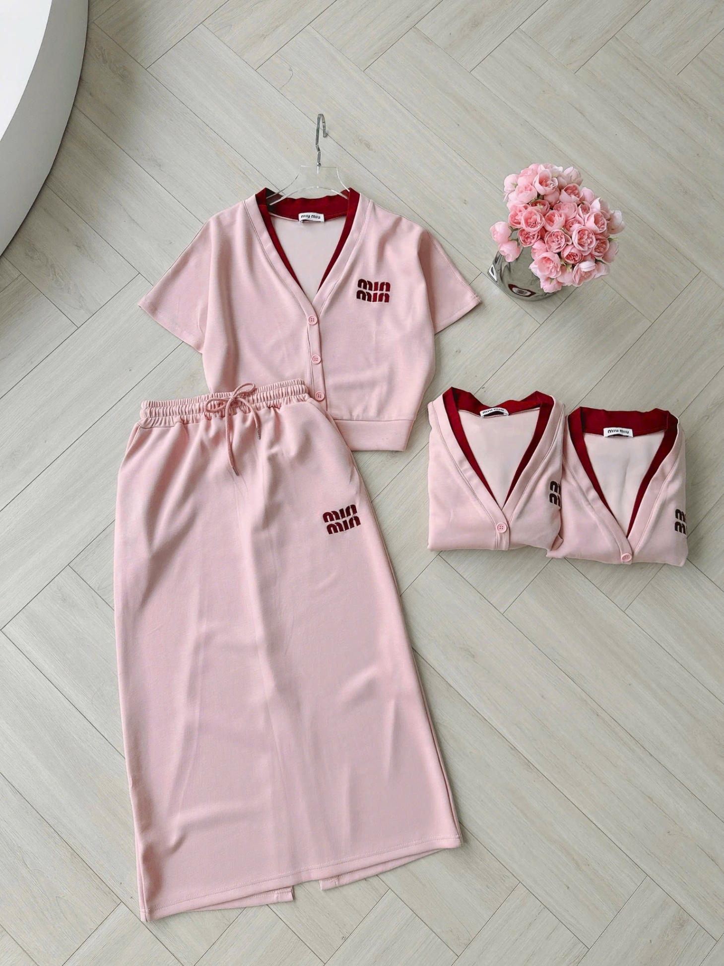 SET MIU HỒNG CỔ V MIX CV MIDI