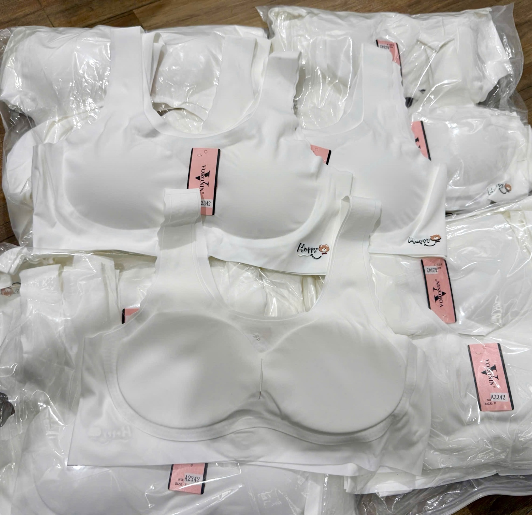 SET 5 ÁO LÓT HỌC SINH TRẮNG M2342 HAPPY