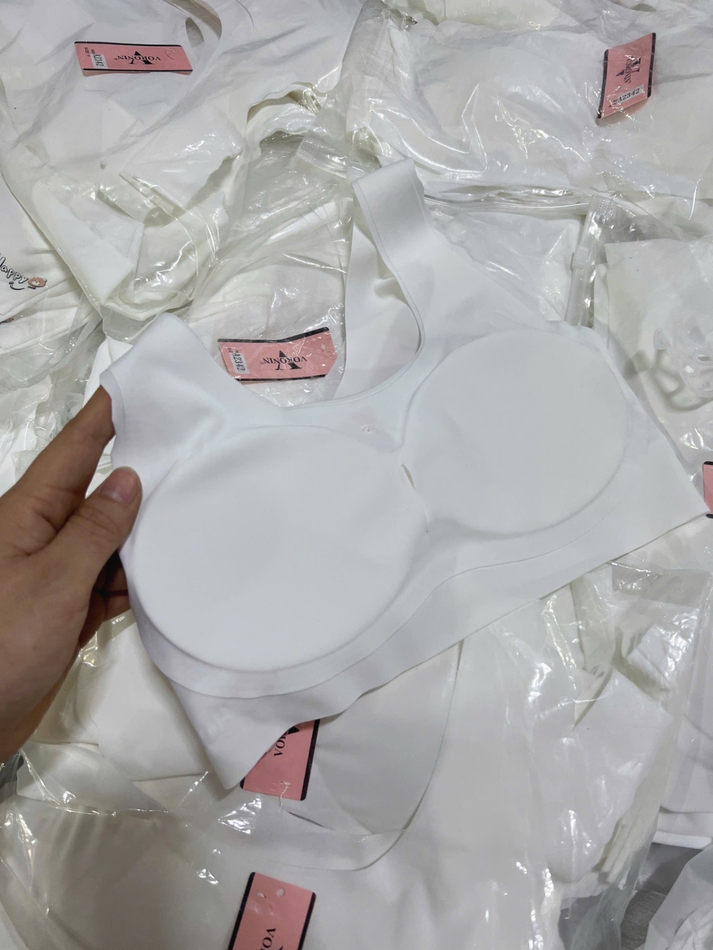 SET 5 ÁO LÓT HỌC SINH TRẮNG M2342 HAPPY