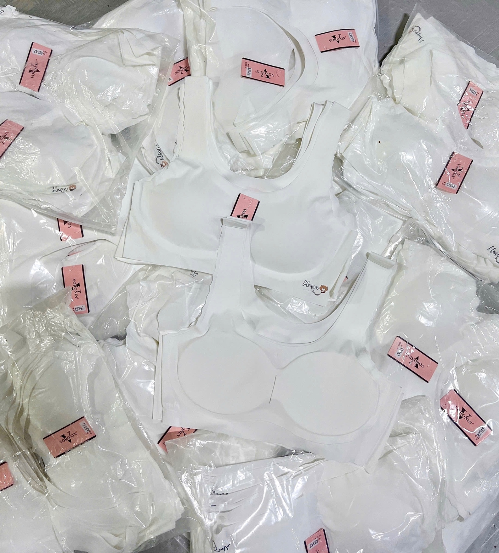 SET 5 ÁO LÓT HỌC SINH TRẮNG M2342 HAPPY