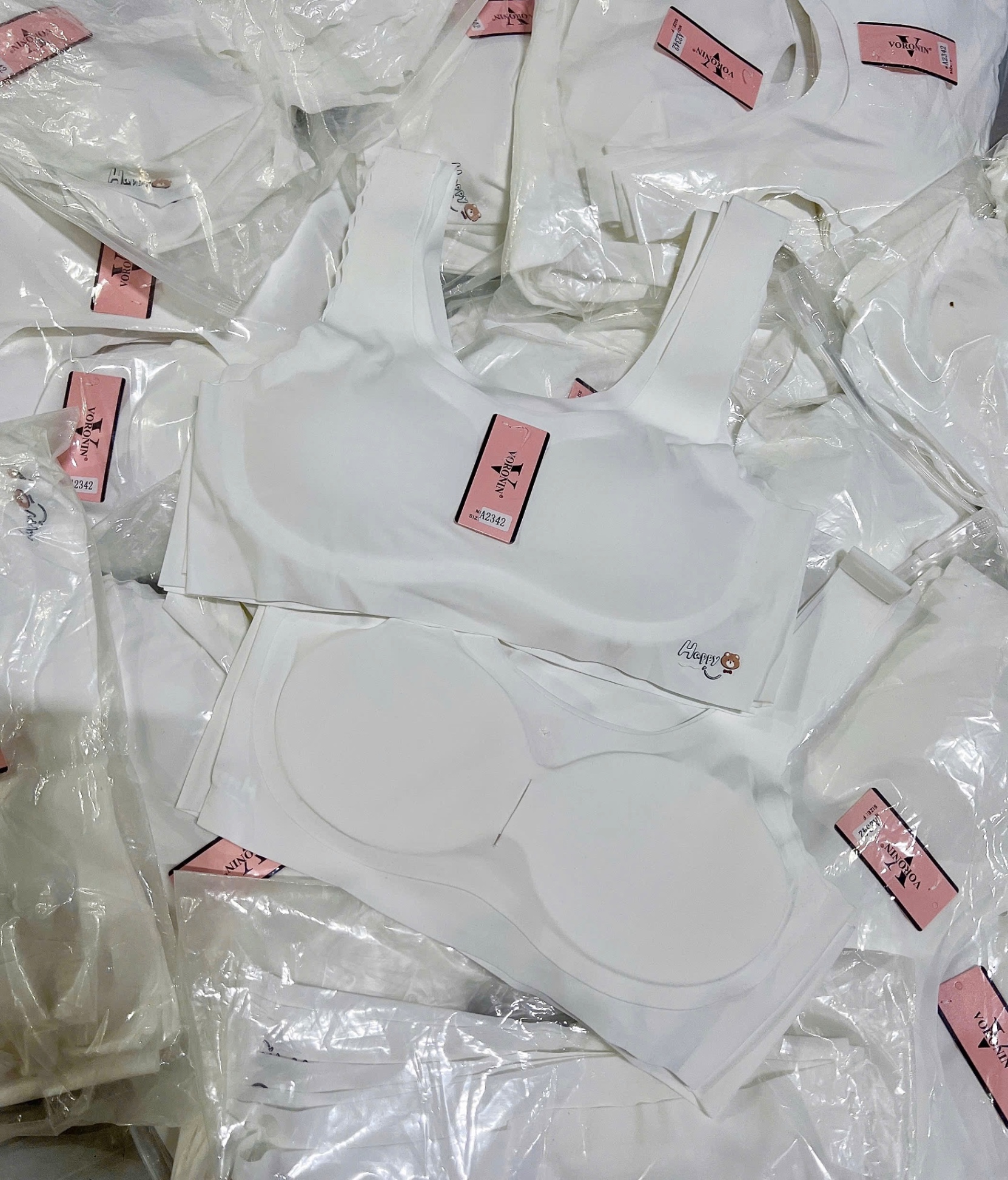SET 5 ÁO LÓT HỌC SINH TRẮNG M2342 HAPPY