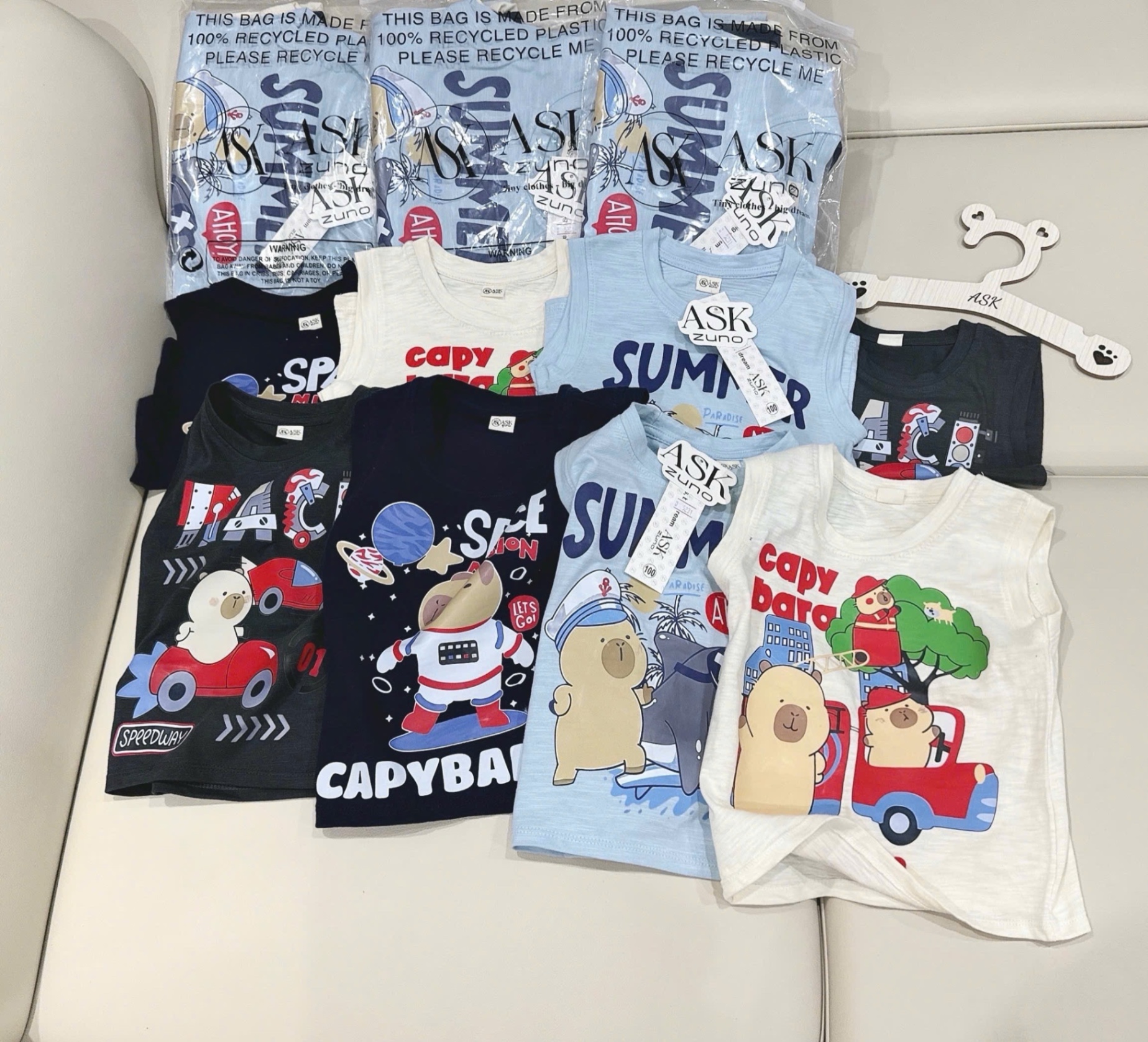 SET 4 ÁO BA LỖ XƯỚC CABYBARA