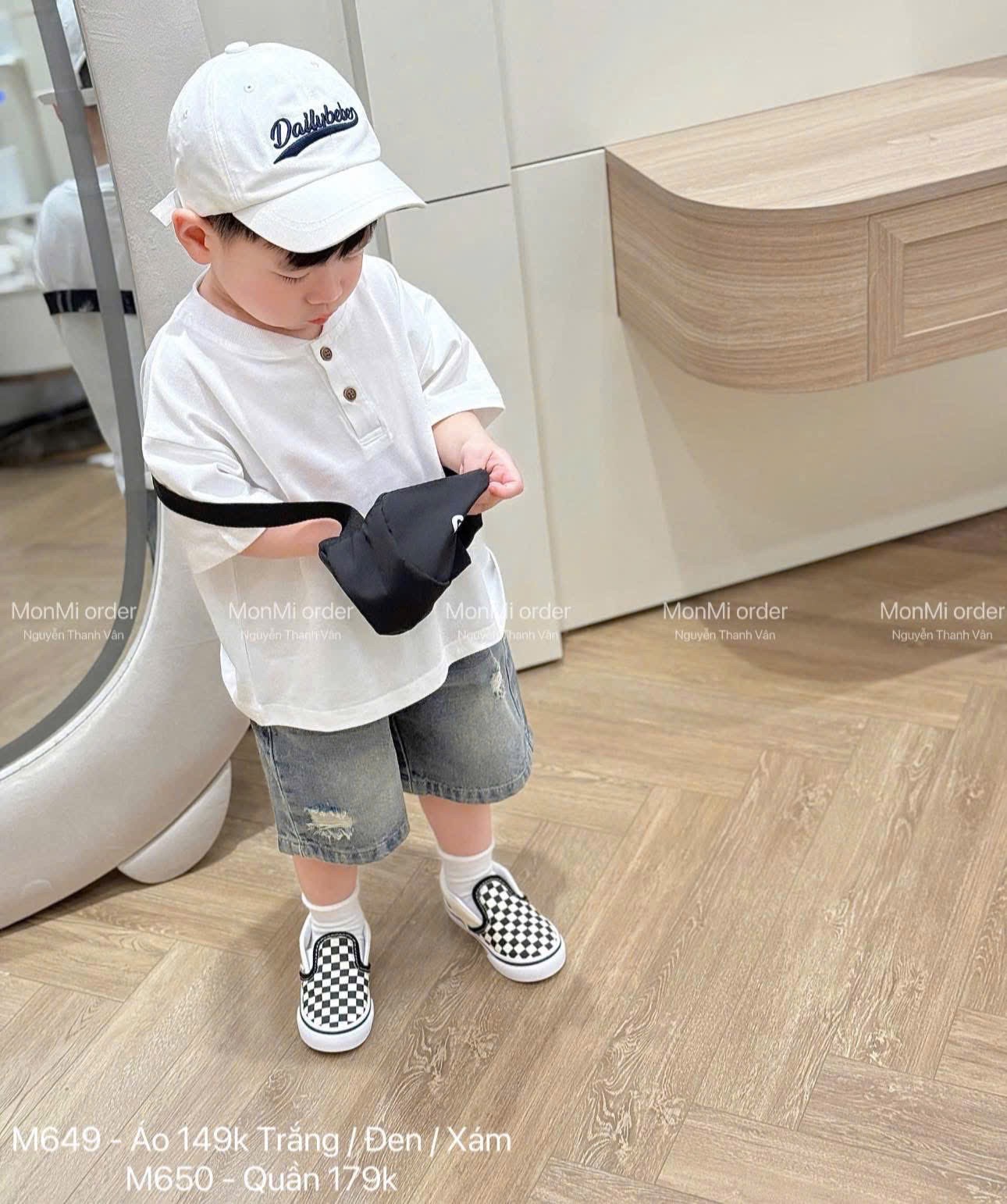 SET 3 ÁO CỘC CỔ TRỤ ĐEN TRẮNG NÂU