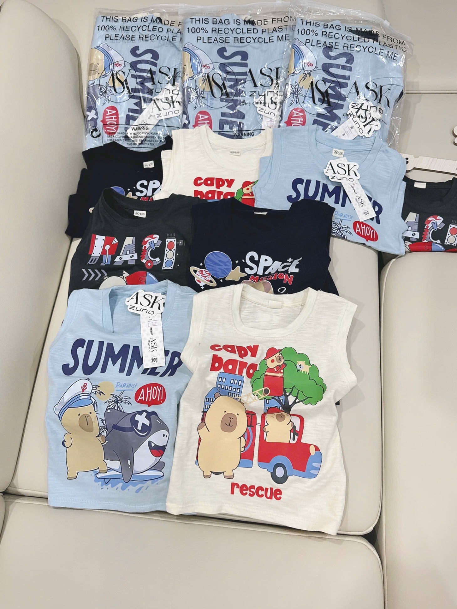 SET 4 ÁO BA LỖ XƯỚC CABYBARA