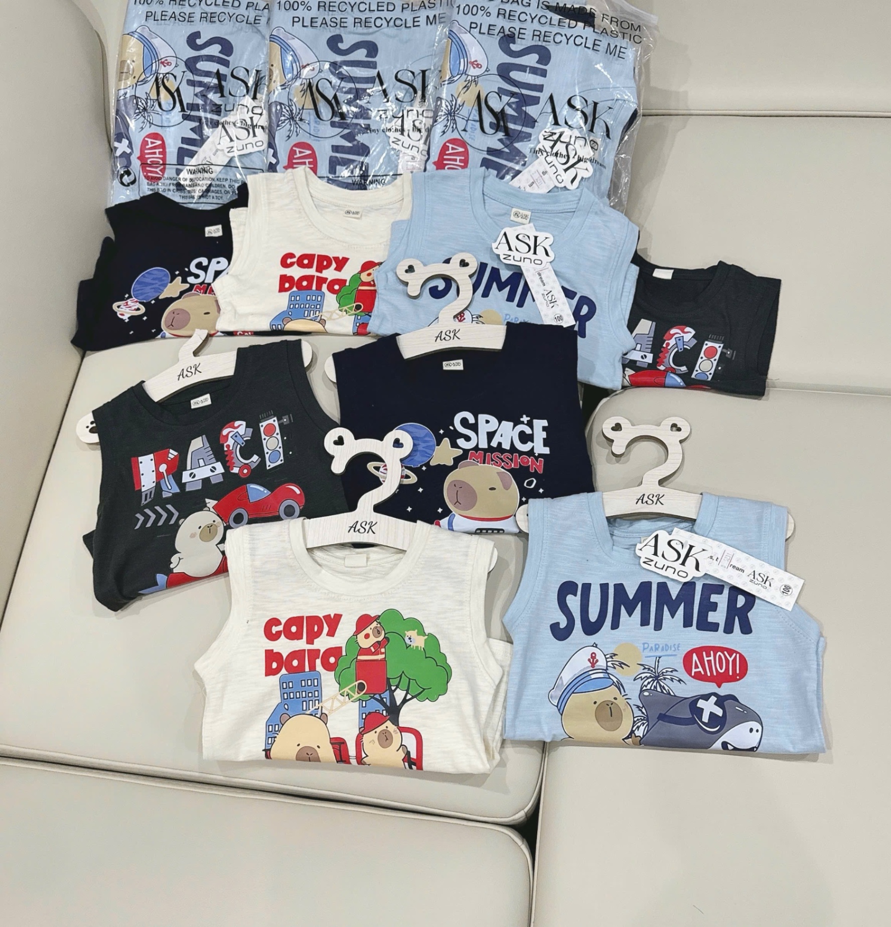 SET 4 ÁO BA LỖ XƯỚC CABYBARA