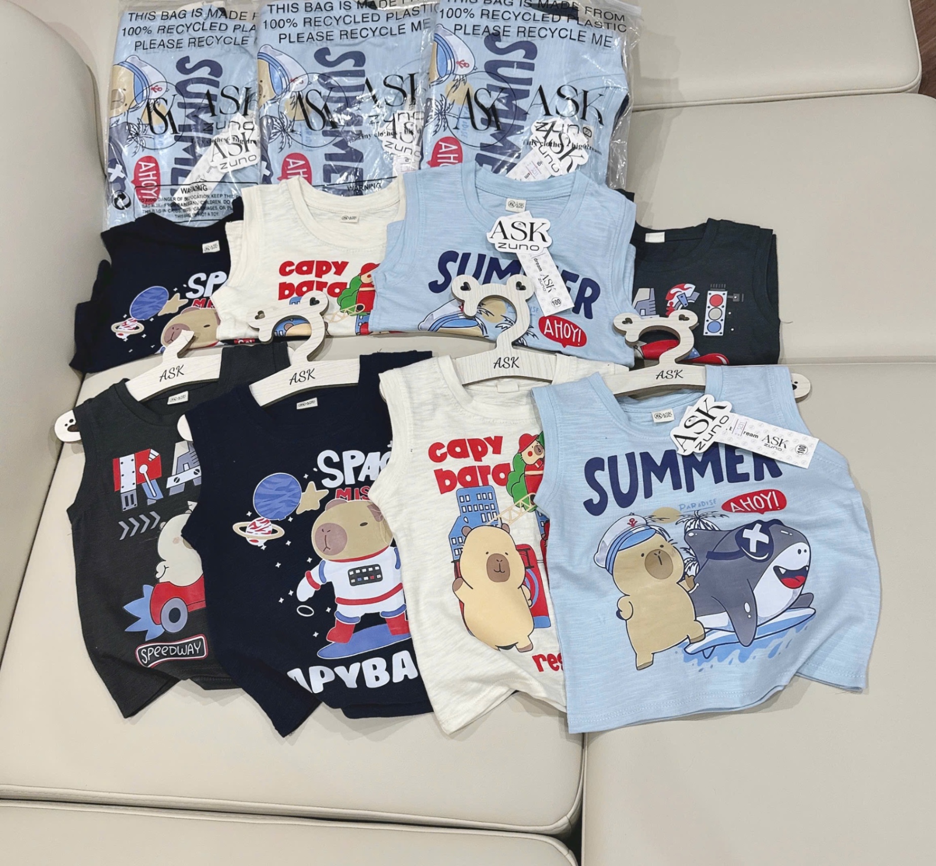 SET 4 ÁO BA LỖ XƯỚC CABYBARA