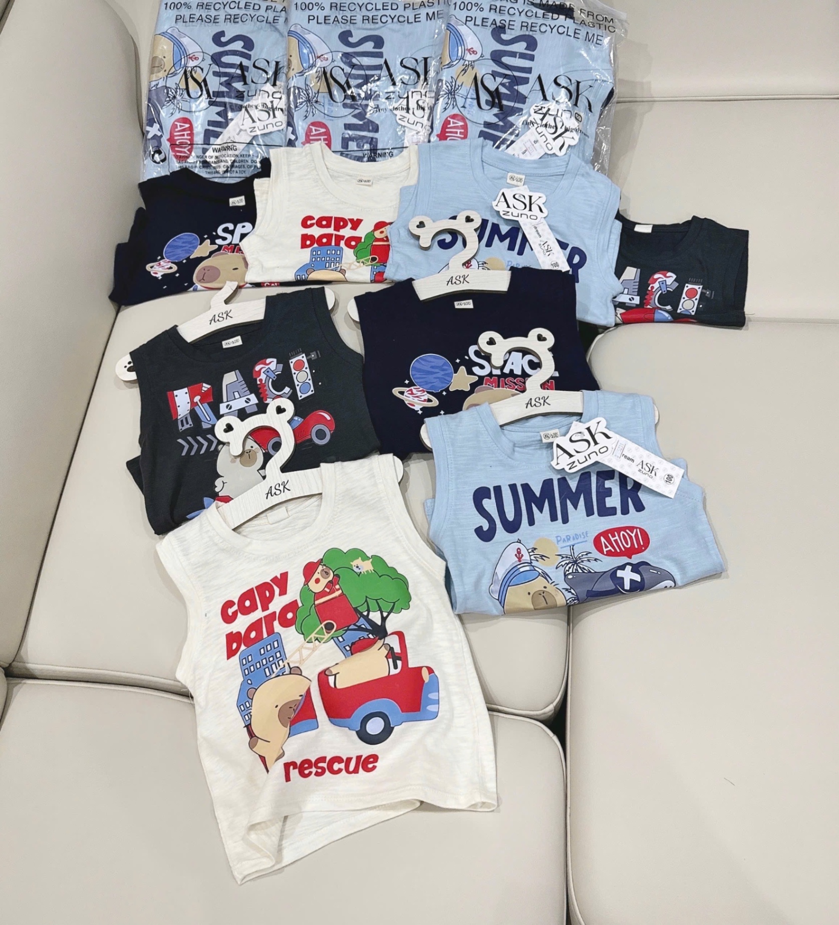 SET 4 ÁO BA LỖ XƯỚC CABYBARA