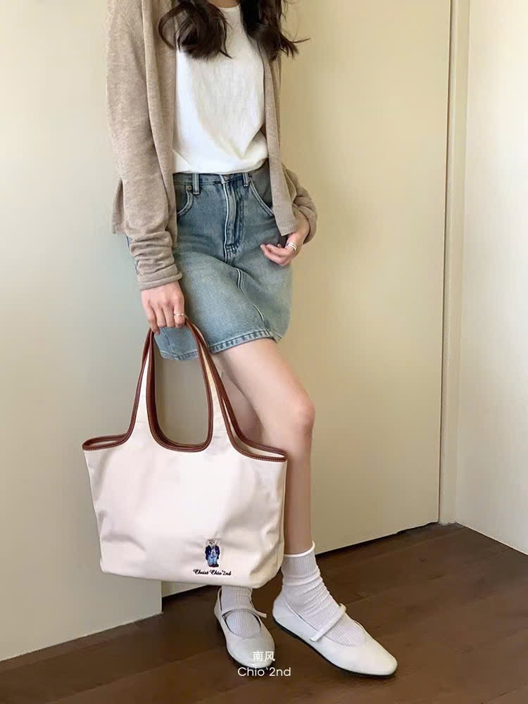 TÚI TOTE CHIO’2ND MÀU BE HÌNH GẤU QUAI CAO