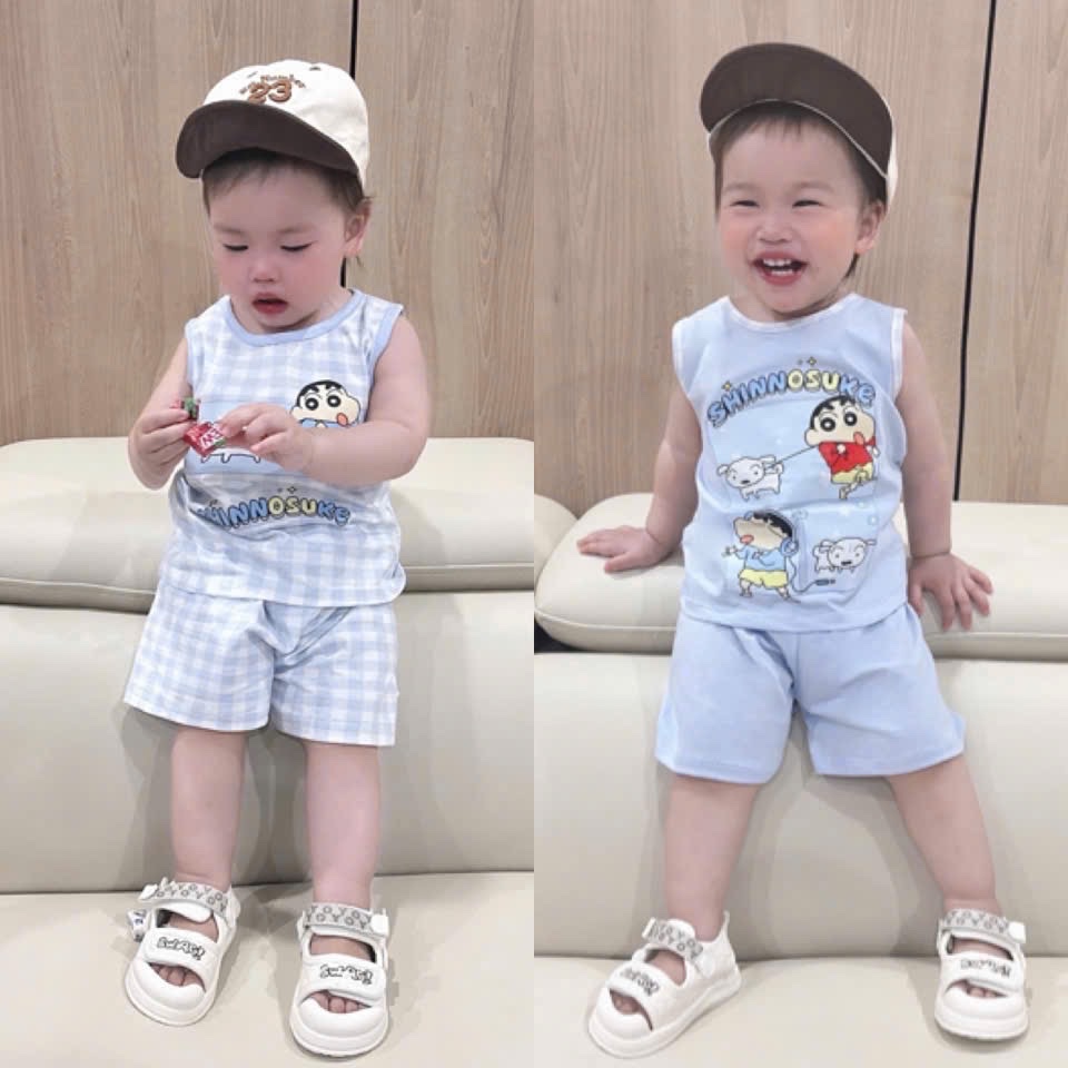 SET 3 BỘ BA LỖ HINH SHIN TONE XANH