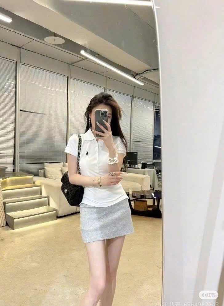 Hàng nhà máy - ÁO POLO THÊU NGỰA SLIMFIT XUẤT DƯ