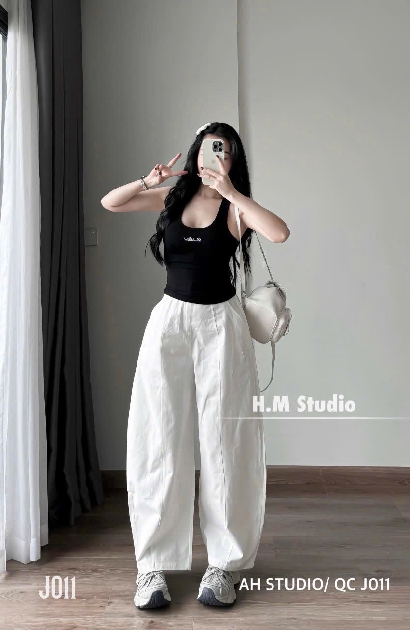 QUẦN BAGGY KAKI DÁNG BOM 2 MÀU