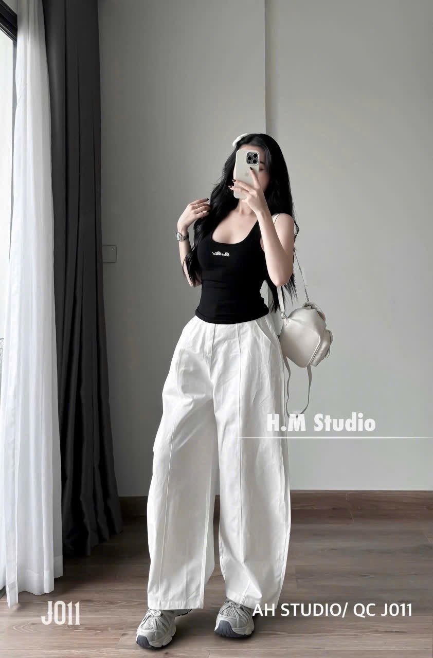 QUẦN BAGGY KAKI DÁNG BOM 2 MÀU
