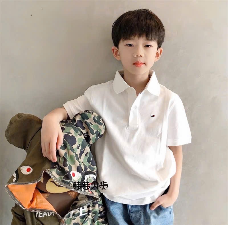 ÁO POLO TOMY TRẮNG XUẤT XỊN CHO BE