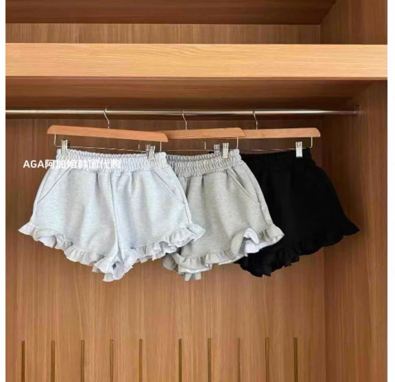 SET 3 QUẦN ĐÙI BÈO ĐEN TRẮNG GHI
