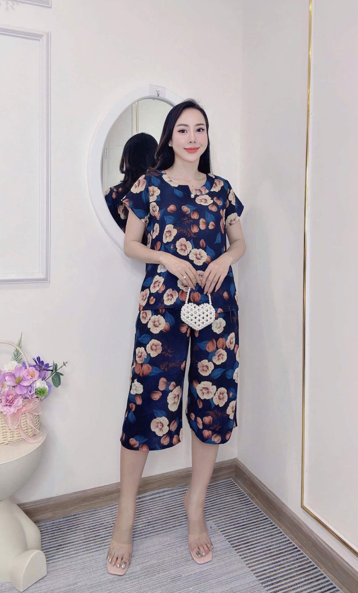 Dáng lửng - BỘ LANH LỬNG CÚC NGỌC 4 MÀU