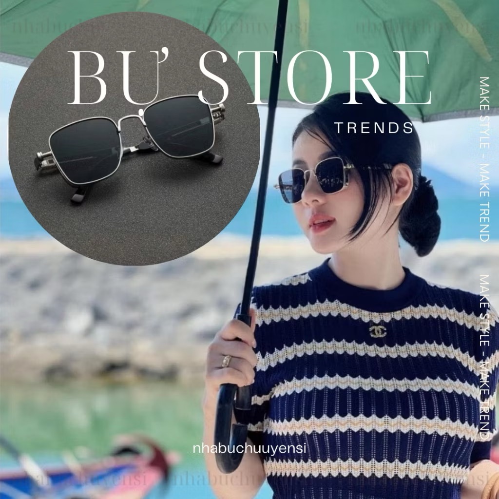 KÍNH MẮT UK GỌNG BẠC - kèm bao da