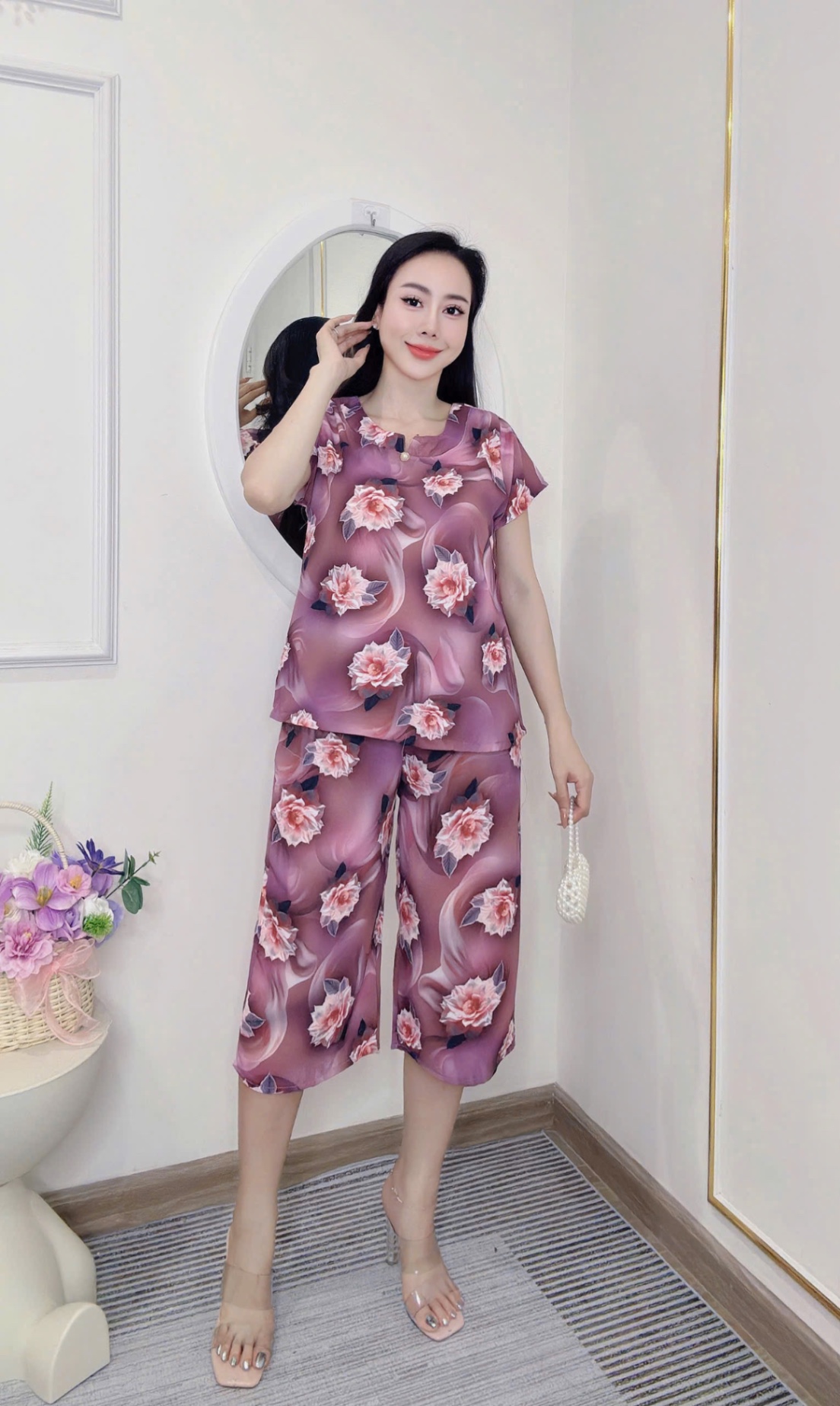 Dáng lửng - BỘ LANH LỬNG CÚC NGỌC 4 MÀU