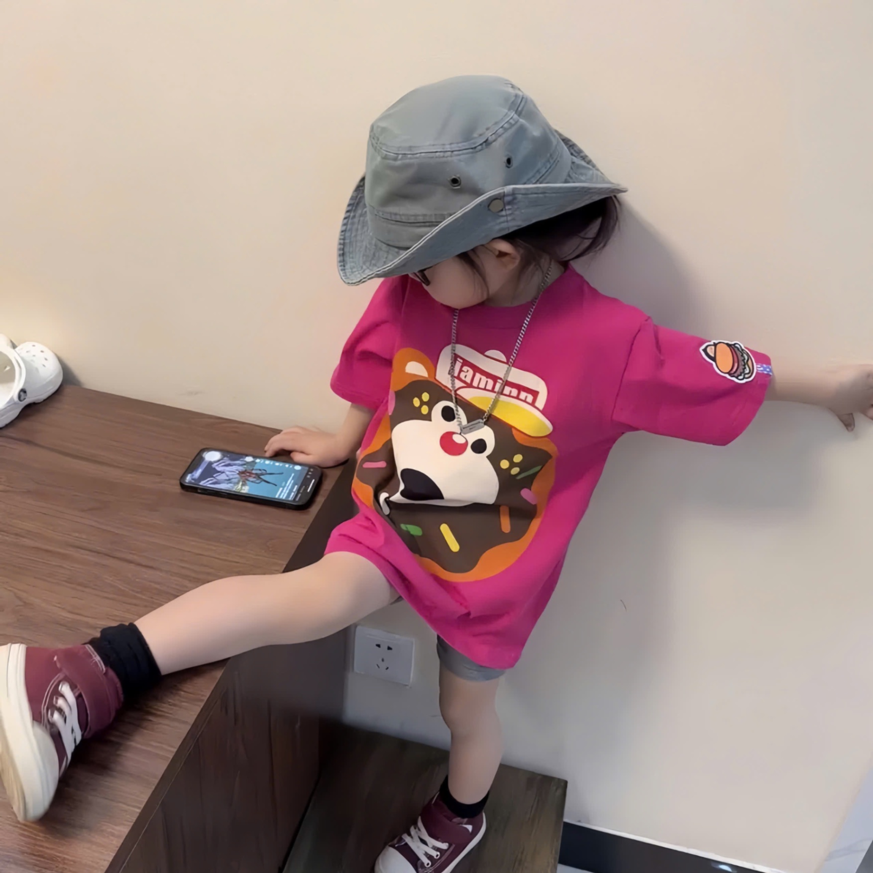 BỘ ĐÙI CỘC HOẠT HÌNH HỒNG QUẦN GHI JAMKIN