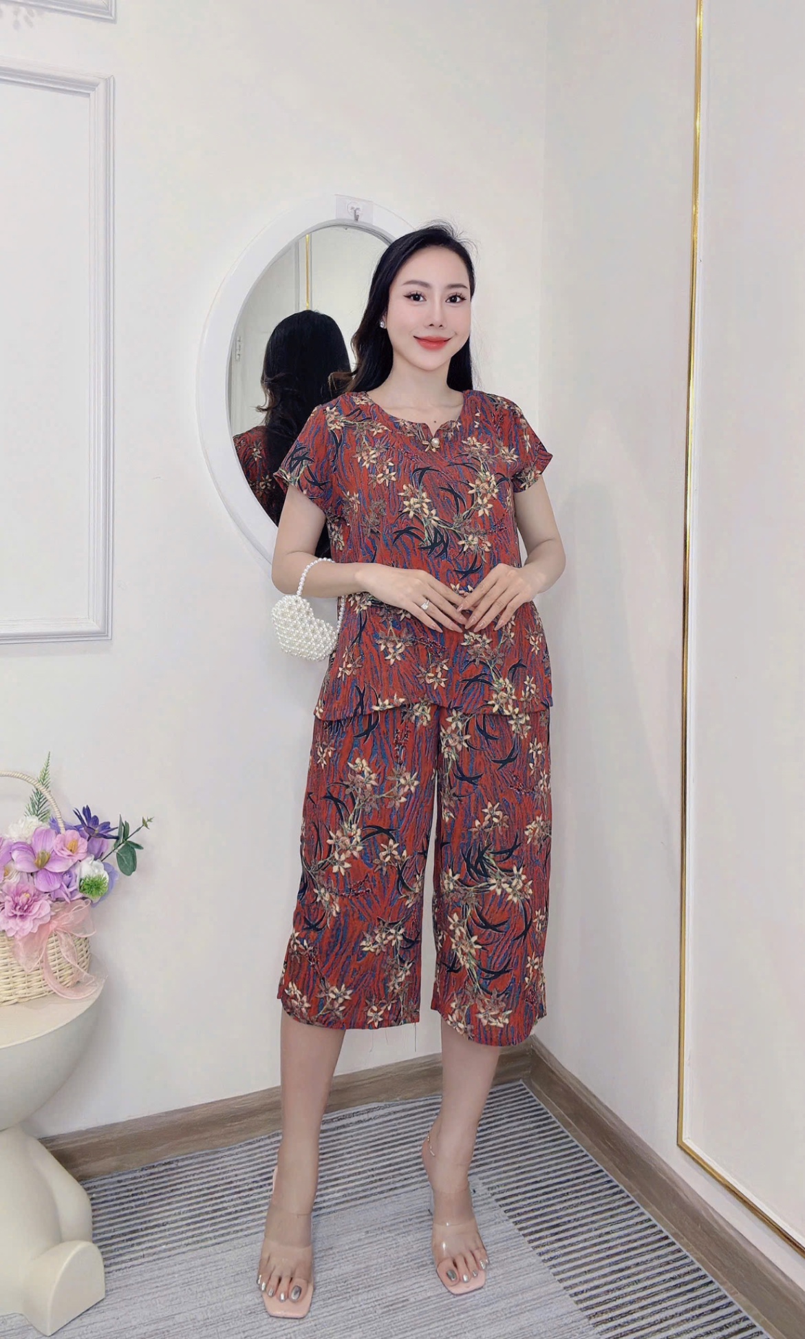 Dáng lửng - BỘ LANH LỬNG CÚC NGỌC 4 MÀU