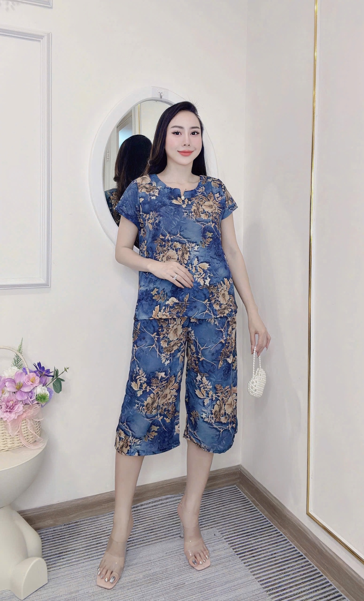 Dáng lửng - BỘ LANH LỬNG CÚC NGỌC 4 MÀU