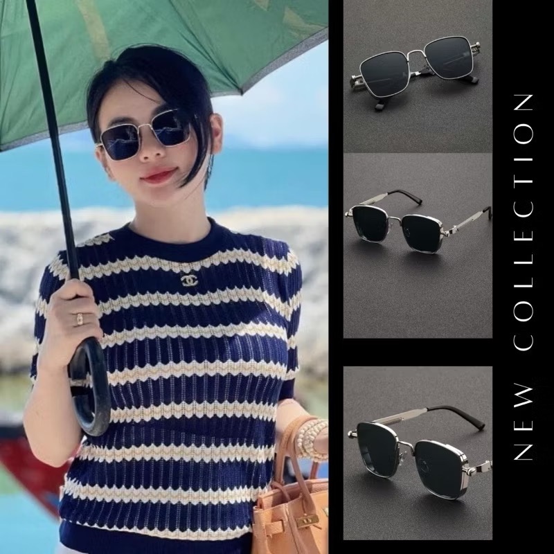 KÍNH MẮT UK GỌNG BẠC - kèm bao da