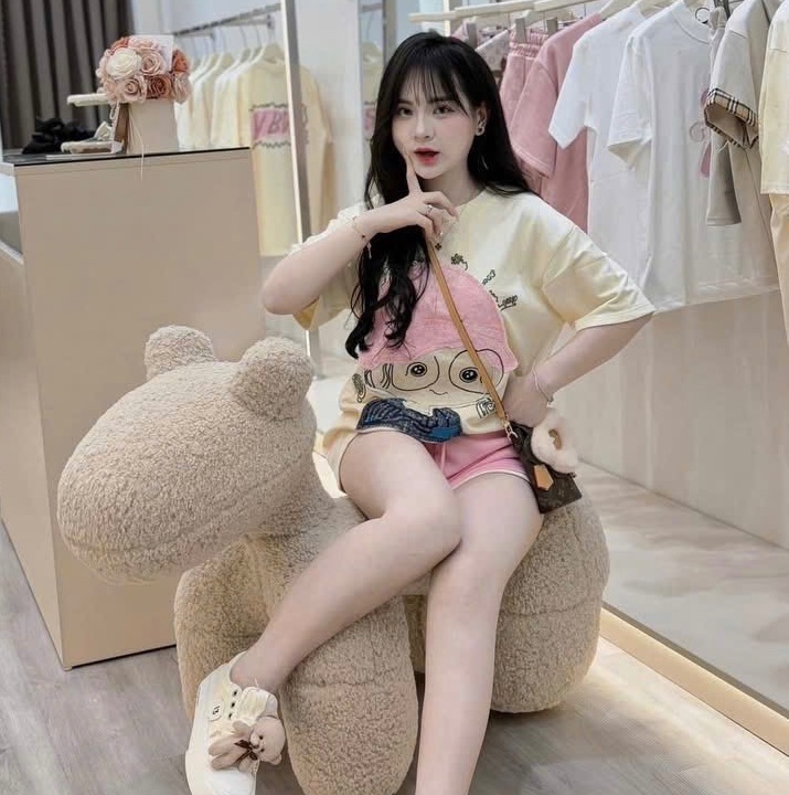 BỘ ĐÙI BE CÔ GÁI QUẦN HỒNG