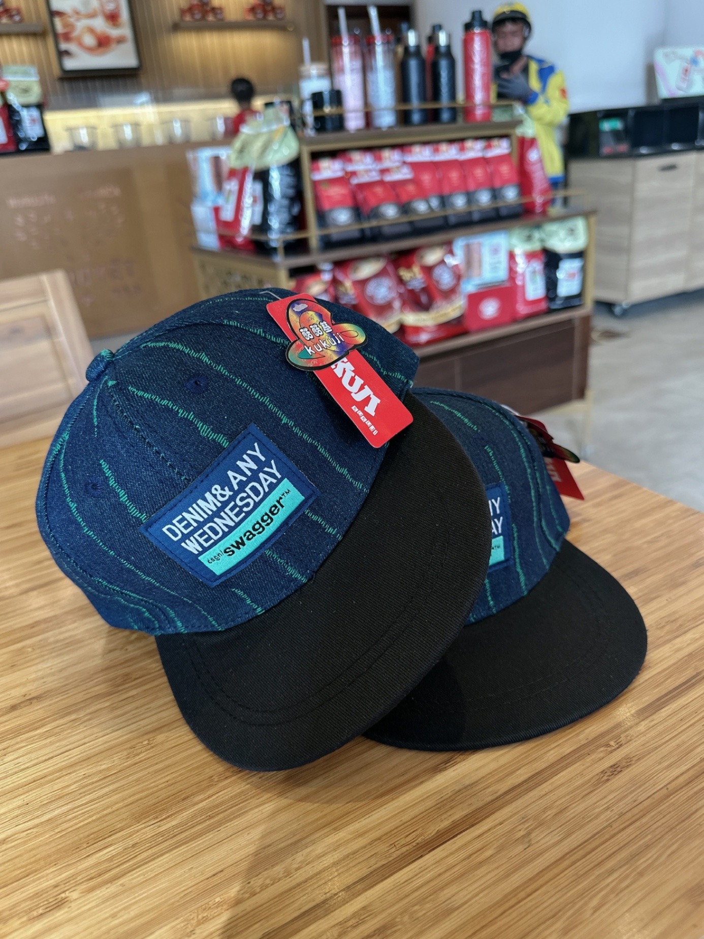 MŨ LƯỠI TRAI KẺ XANH DENIM ANY