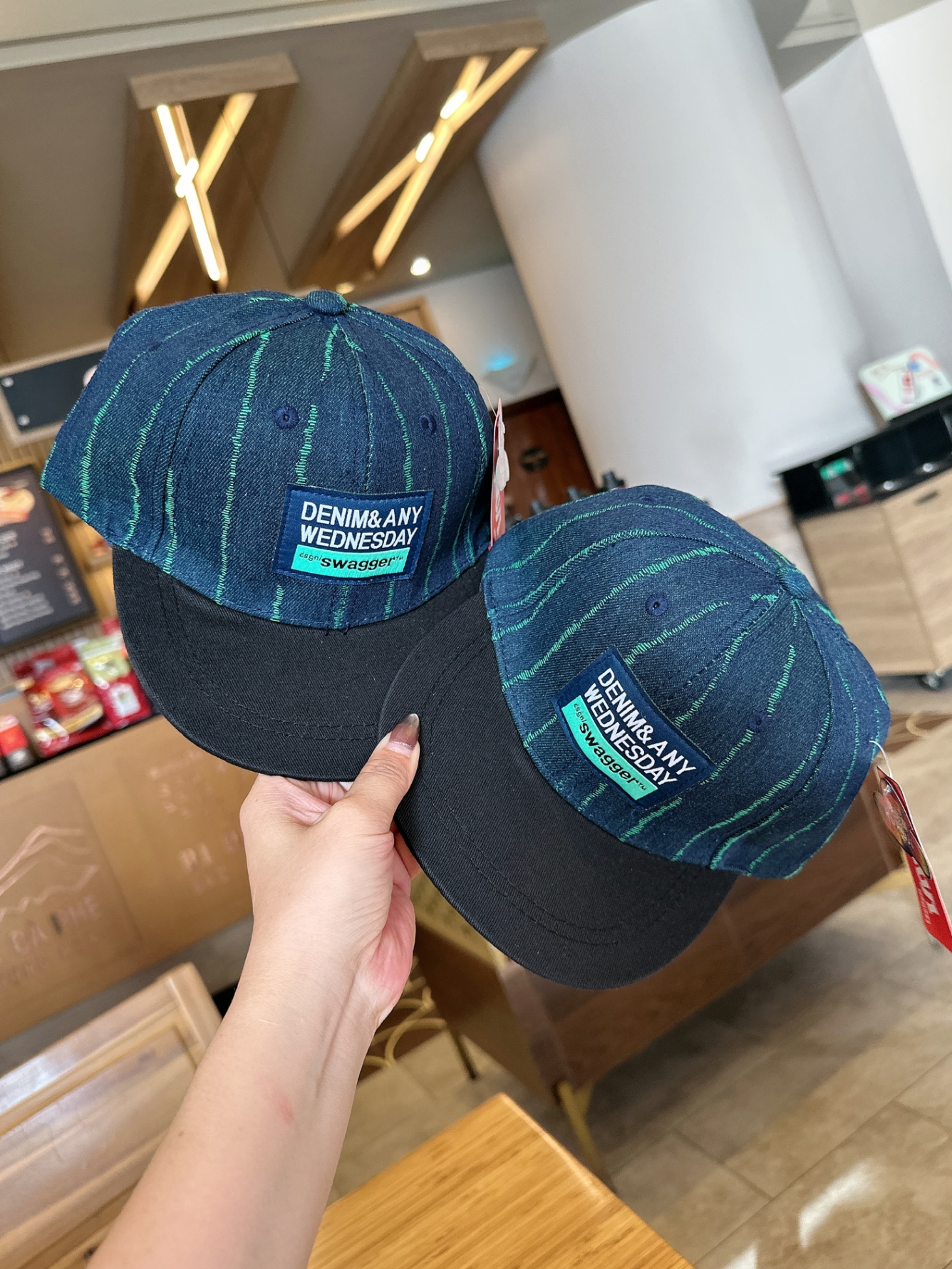 MŨ LƯỠI TRAI KẺ XANH DENIM ANY