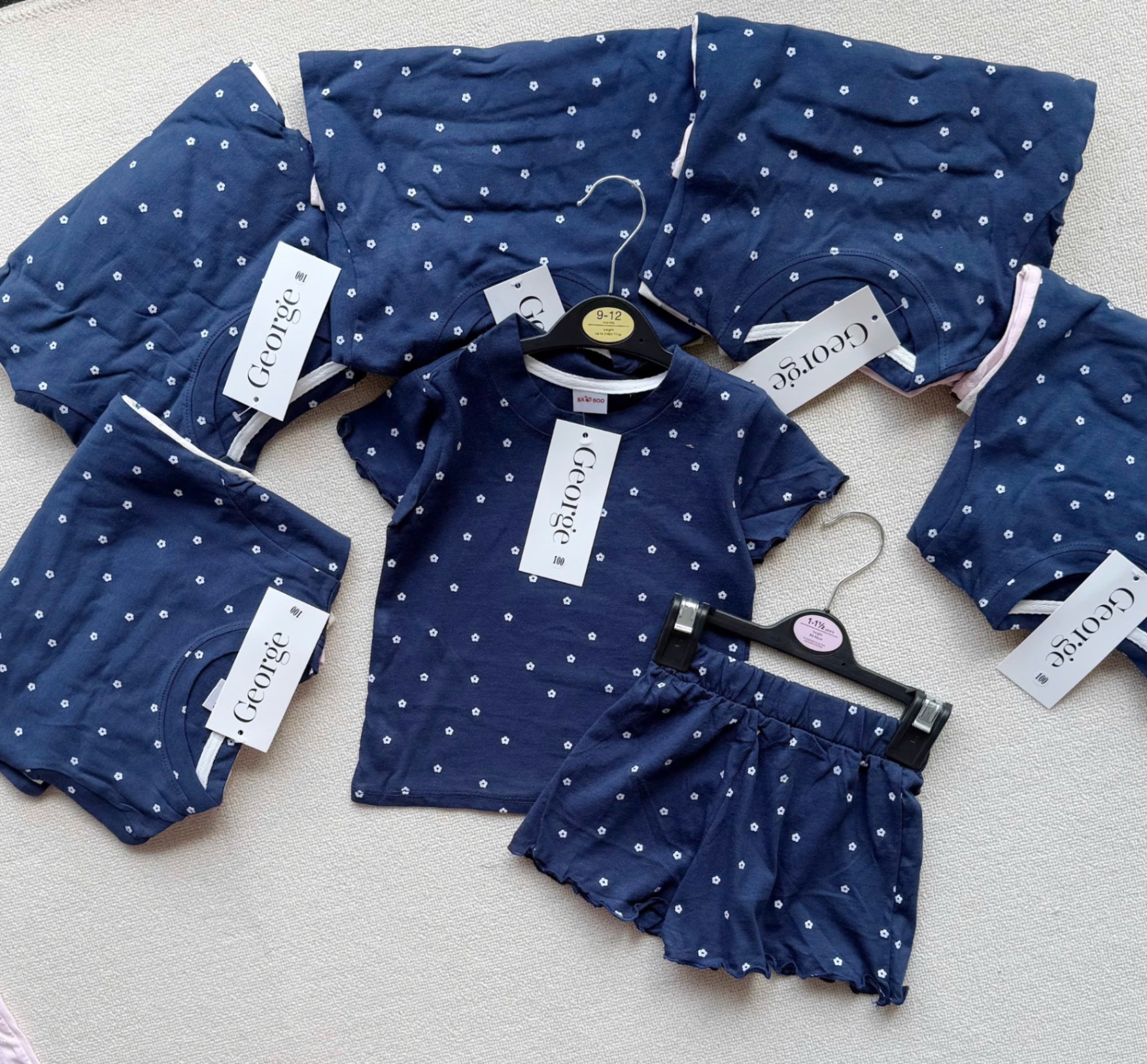SET 3 BỘ ĐÙI VIỀN BÈO BG GEORGE
