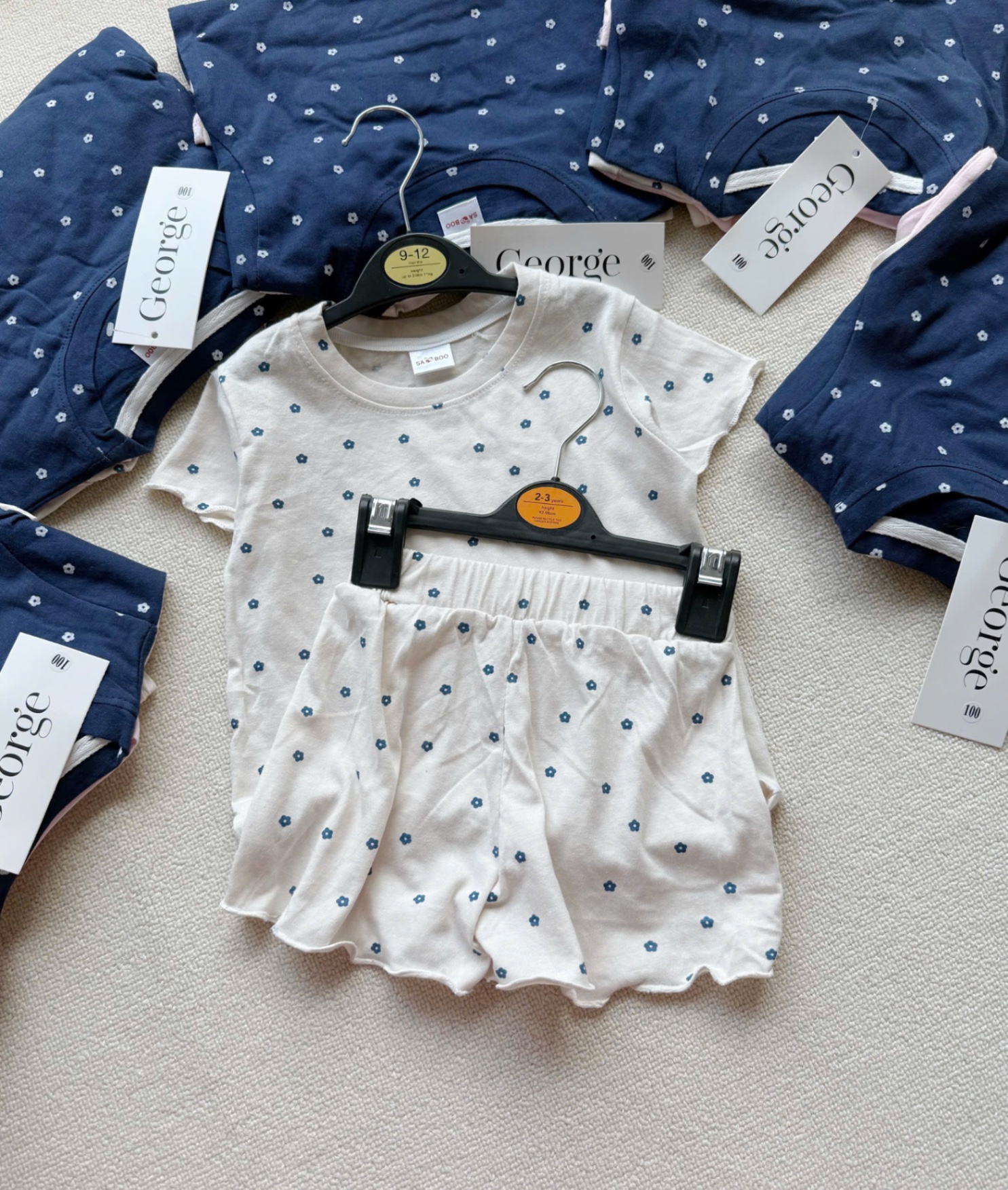 SET 3 BỘ ĐÙI VIỀN BÈO BG GEORGE