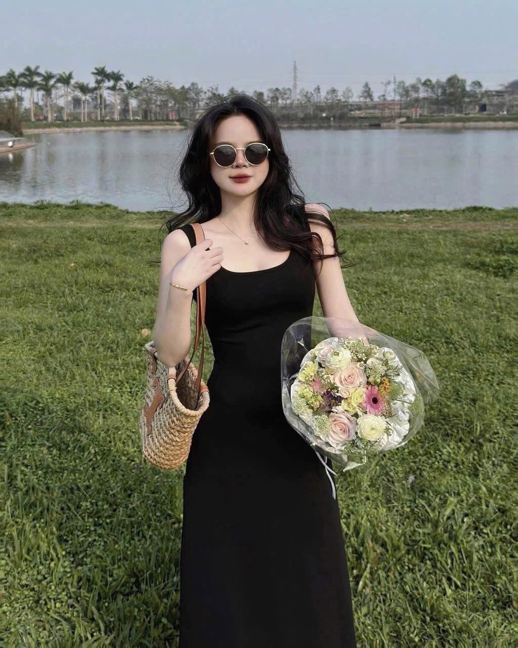VÁY COTTON ĐEN 2S NỮ