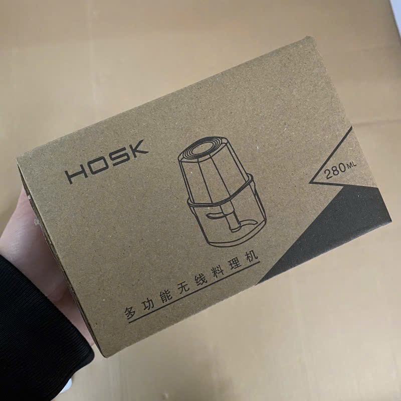 MÁY XAY TỎI ỚT ĐỒ ĂN MINI HOSK 2 LƯỠI