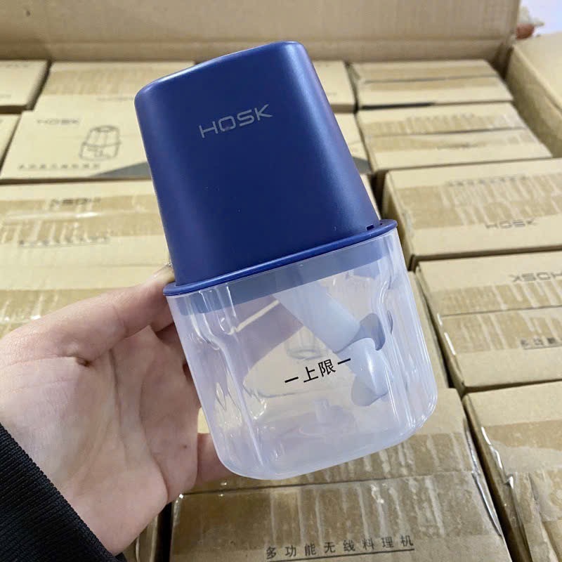 MÁY XAY TỎI ỚT ĐỒ ĂN MINI HOSK 2 LƯỠI
