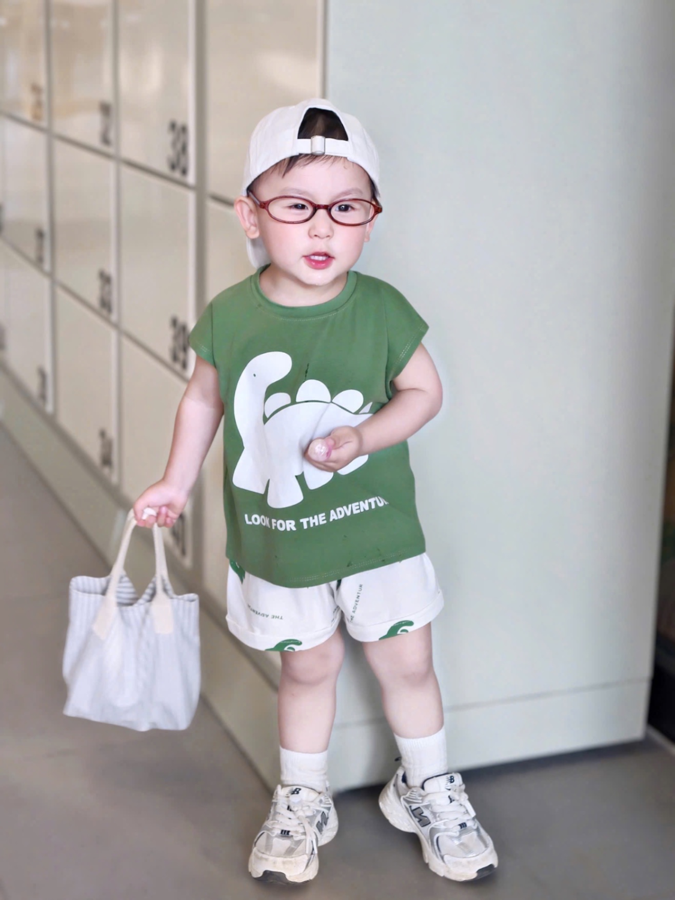 BỘ ĐÙI BA LỖ XANH LÁ KHỦNG LONG